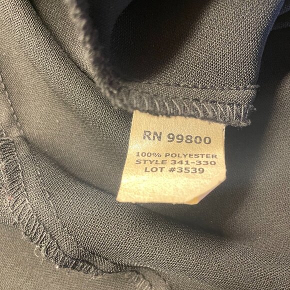 Drama Black Midi Skirt with Side Zipper, Size 12, Style 341-330 - Picture 4 of 6